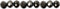 Facet kralen, afm 5x6 mm, gatgrootte 1 mm, metallic zwart, 100stuks