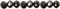 Facet kralen, afm 5x6 mm, gatgrootte 1 mm, metallic zwart, 100stuks
