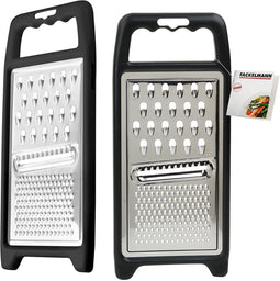 Fackelmann Basic Rasp 25.8x11.5 cm Zwart PS/RVS