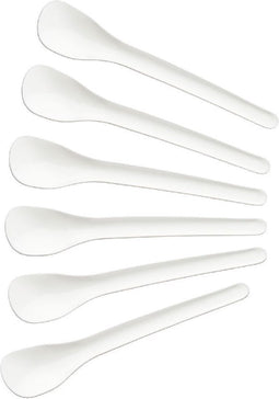 Fackelmann Eierlepels 14 cm 6 Stuks Wit