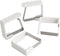 Fackelmann Tafelkleed Klemmen 4 Stuks 45 mm RVS/Wit
