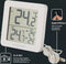 Fackelmann Tecno thermo-/hygrometer, klok wit met usb