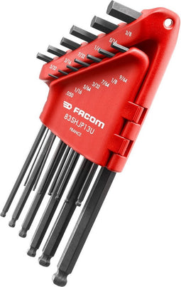 Facom Set lange inbussleutels inch maten in houder - 83SH.JP13U