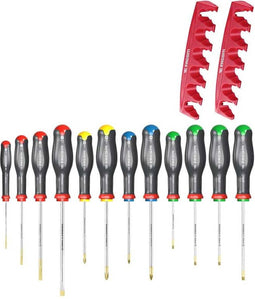 Facom Set van 12 schroevendraaiers + 2 houders- AT.J12R2PB