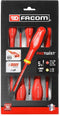 Facom set van 5 1000V Schroevendraaiers met extra dun bled: sleuf en PH - ATP.J5TVEPB