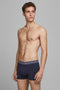 Jack&Jones 3P - Basic Heren Boxershorts - Elastische band met logo - Zwart Donkerblauw Bordeaux (3-pack)