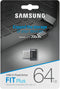 Samsung FIT Plus - USB-stick 64GB - USB 3.2 Gen 2 - Zwart