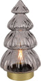 Non-branded Kerstverlichting Leah Led 28 X 15 Cm Glas Grijs