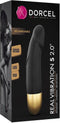 Dorcel - Real Vibration S 2.0 - Oplaadbare Realistische Mini Vibrator - Zwart