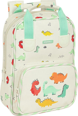 Schoolrugzak Safta Dinos 20 x 28 x 8 cm Crème