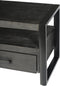Livingfurn - TV Meubel Norris - 120x50x45 cm - Mangohout / Gecoat Staal