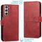 iMoshion Hoesje Geschikt voor Samsung Galaxy S21 FE Hoesje Met Pasjeshouder - iMoshion Luxe Bookcase - Rood
