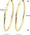 Marie-Celeste - Oorringen - Ronde buis 1,5 mm - 9 karaat - Geel
