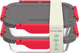 Faitron - Heatsbox - 2x Uitbreidingsset - Voor Heatsbox Style / Style+ / GO - RVS - Inner Dish