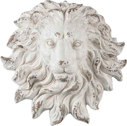 PTMD Ranger Leeuwenhoofd Wanddecoratie - 47 x 46 x 22cm - Poly - Grijs