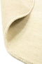 Vloerkleed MOMO Rugs Panorama Uni Rond White Vloerkleed - 150 rond - Rond - Laagpolig,Rond Tapijt - Klassiek - Beige