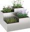 vidaXL - Tuinplanter - 100x100x60 - cm - RVS
