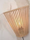 GOOD&MOJO Wandlamp Merapi - Bamboe - 30x15x30cm - Binnen Modern