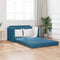 vidaXL - Ligbed - Sofa - 2-in-1 - Blauw - 124x204x61 - cm - Velours