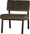 WOOOD Exclusive Kaja Fauteuil - Velvet - Army - 72x55x74