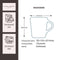 Laura Ashley Artisan Collectables Mok - Theemok - Koffiemok - Wit - 35 cl.