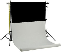 Falcon Eyes Achtergrond Systeem SPK-2 incl. 2 Rollen Zw/Wit 1,38x11 m