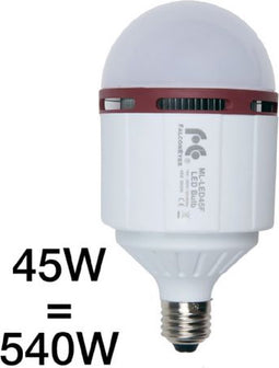 Falcon Eyes Daglichtlamp Ml-led45f 45w E27 5500-5700k Glas Wit