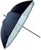 Falcon Eyes Flitsparaplu URN-48TSB1 Diffuus Wit + Zilver/Zwarte Hoes 100 cm