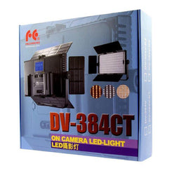 Falcon Eyes LED Lamp Set Dimbaar DV-384CT-K2 incl. Accu