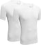 Falcon - Hugh O-neck 2Pack - Stretch T-shirts - M - Wit