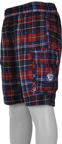 Falcon Men Short Sunnyvalle - Zwembroek - Heren - Maat XL - Rood;Blauw;Wit;Zwart