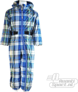Falcon Wintersportjas - Kinderen - Maat 80 - Blauw;Groen;Wit