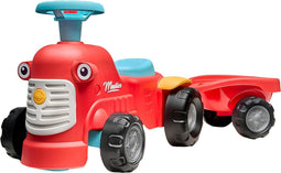 FALK Looptractor Maurice met Trailer Rood