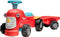 FALK Looptractor Maurice met Trailer Rood