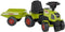 FALK Speelgoedtractor Claas Axos 310 met aanhanger groen