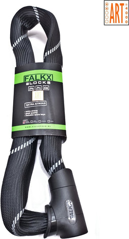 Falkx ART2 / Art** Kettingslot - 8.3 MM Schakels - Zwart - Luxe Slotkop - 90 CM