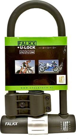Falkx FALKX Leonid beugelslot, zwart/grijs, ART****