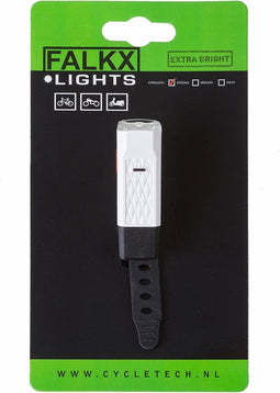 Falkx FALKX Mini koplamp LED. USB oplaadbaar (hangverpakking).