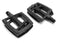 Falkx Wide pedalen 9/16. kunststof huis, anti-slip.