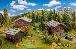 Faller - 1/87 AKTIESET ALPENDORP - modelbouwsets, hobbybouwspeelgoed voor kinderen, modelverf en accessoires