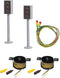 Faller - 2 LED-stoplichten met Stopplaats - modelbouwsets, hobbybouwspeelgoed voor kinderen, modelverf en accessoires