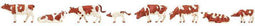 Faller - Cows. brown flecked - FA151903 - modelbouwsets, hobbybouwspeelgoed voor kinderen, modelverf en accessoires