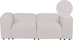 FALSTERBO - Modulaire tweezitsbank - Lichtgrijs - Bouclé