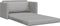 vidaXL - Vloersofa - Bed - 2-in-1 - Cloud - Grijs - 124x71x78 - cm - Stof