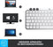 Logitech MX Keys Mini - Draadloos Toetsenbord - Compact met Smart Keys - Grijs
