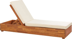 FANANO - Ligstoel - Lichthout/Off-white - Acaciahout