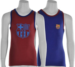 Fanartikelen - FC Barcelona Singlets - FC Barcelona Ondergoed - 5 - 6 year - Blauw/Rood+Rood/Blauw