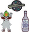 FaNaTtik Willy Wonka And The Chocolate Factory Pin Badge Set Limited Edition Multicolours