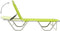 vidaXL - Ligbed - aluminium - en - textileen - groen