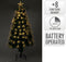 Christmas Decoration - Fiber optic kerstboom - 60 cm - 8 functies - Warm wit